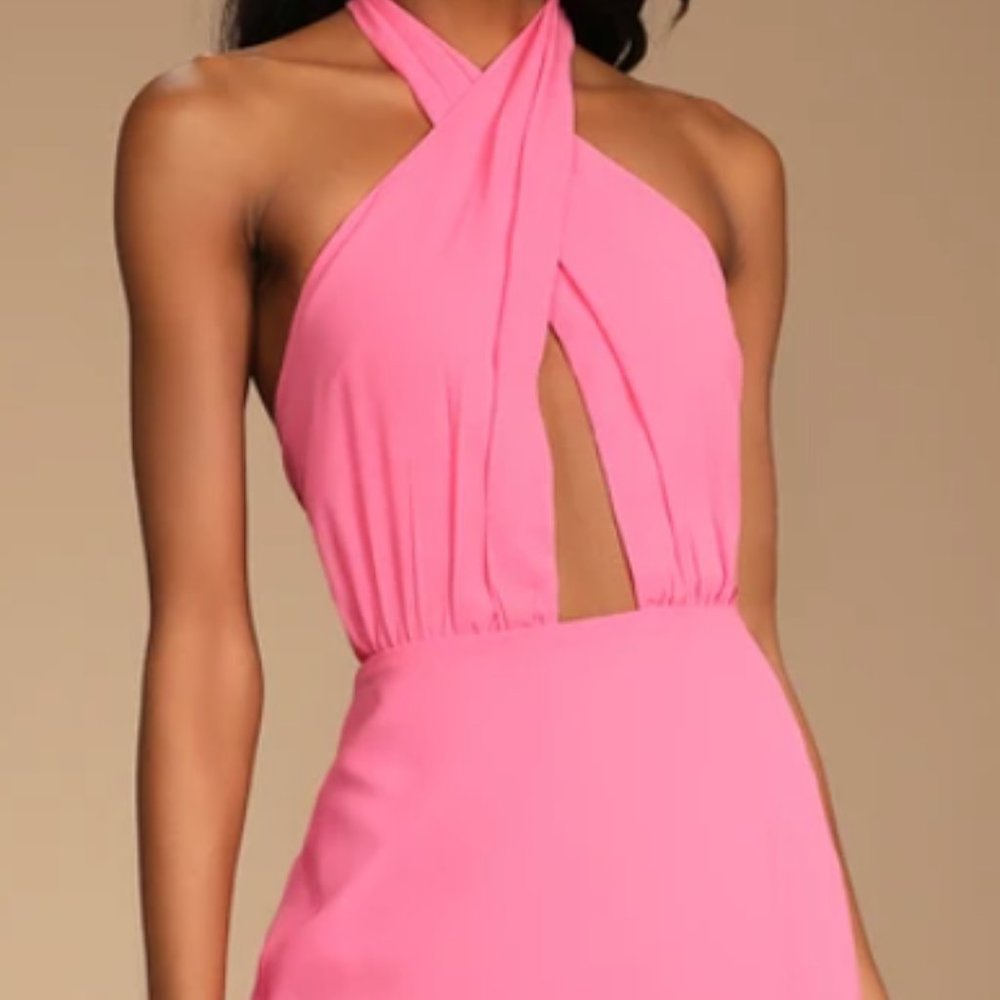 Pink Midi Dress
